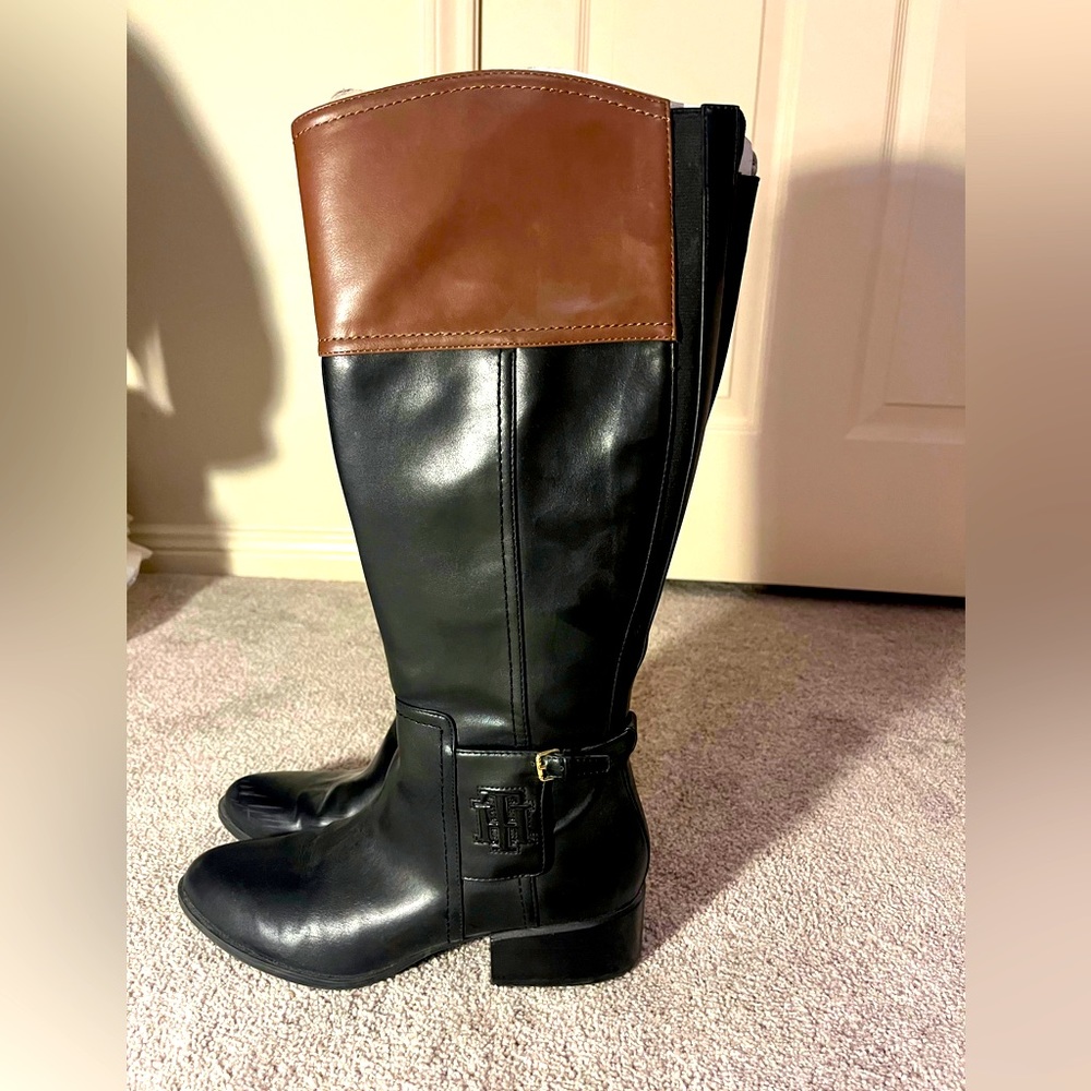 Tommy Hilfiger black riding boots - size 9 women’s